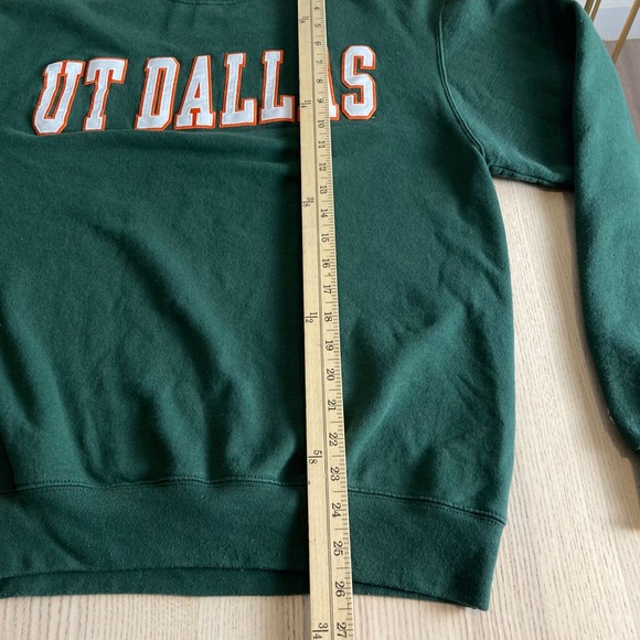Champion UT Dallas Unisex Sweatshirt Medium Green Crewneck Pullover University - Picture 7 of 7